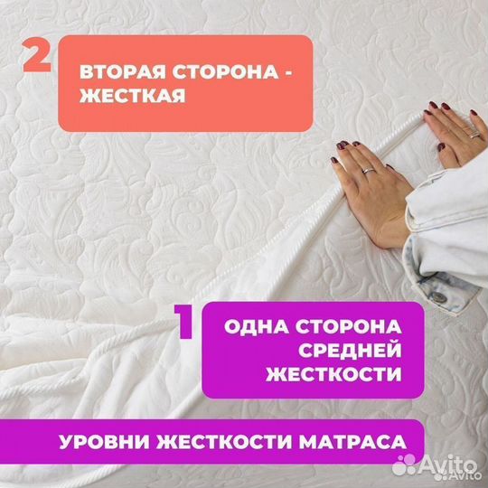 Матрас 90х200 новый беспружинный Лайт Плюс