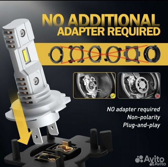 Комплект светодиодных ламп h7