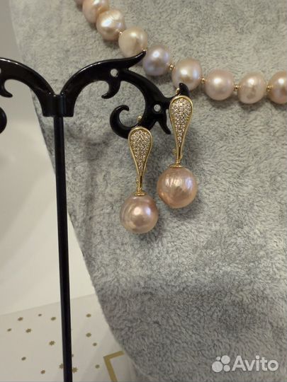 Колье чокер из барочного жемчуга