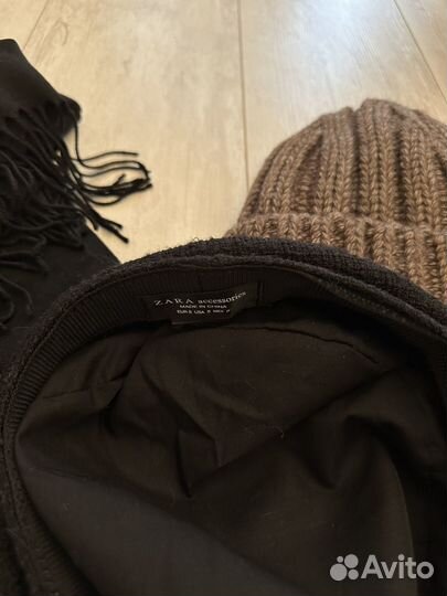 Новые шапка,шарф,кепи zara,палантин