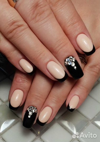 Наращивание ногтей,покрытие гель лаком