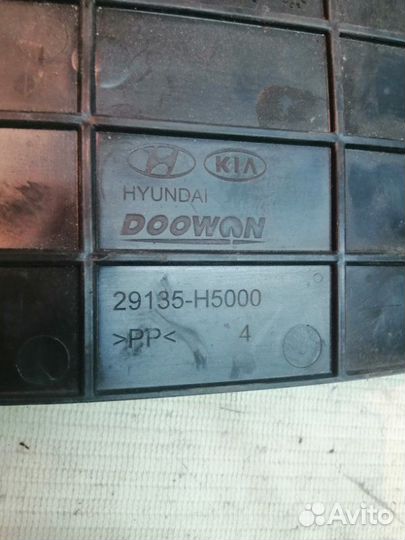 Дефлектор радиатора передний Hyundai Solaris 2