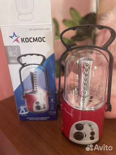 Фонарь аккумуляторный Космос с радио