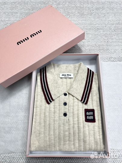 Футболка поло Miu Miu