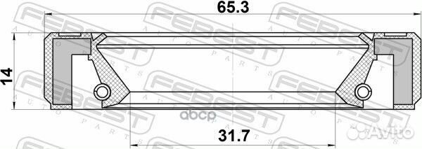 Сальник полуоси mazda CX-7 ER 2006-2012/31*65*14