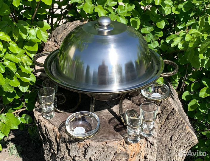 Садж Мармит посуда для подачи и подогрева шашлыка