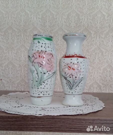 Вазочки мини, сетчатый фарфор, Китай