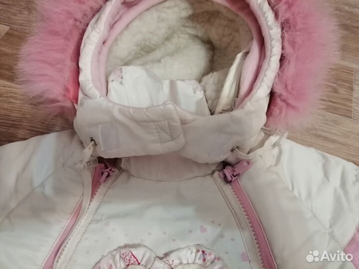 Комбинезон - конверт для девочки зимний