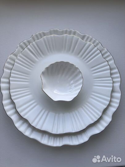 Блюдце ракушка из фарфора как hm home