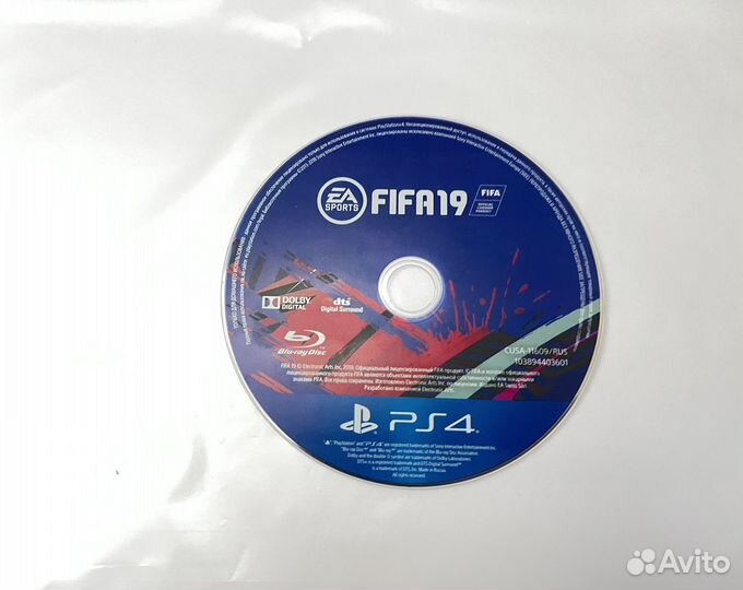 Диск fifa 19 ps4