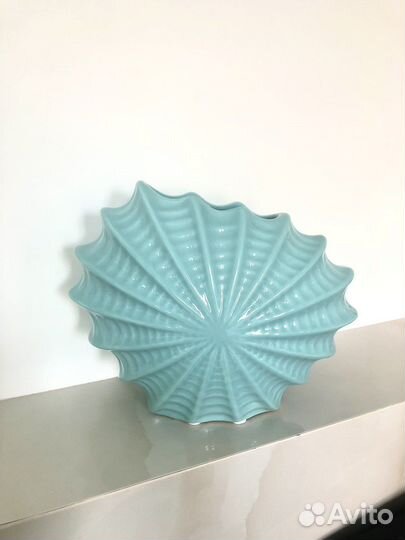 Ваза керамика. Бирюзовая