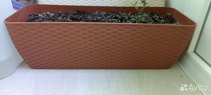 Продам длинные горшки с дренажем