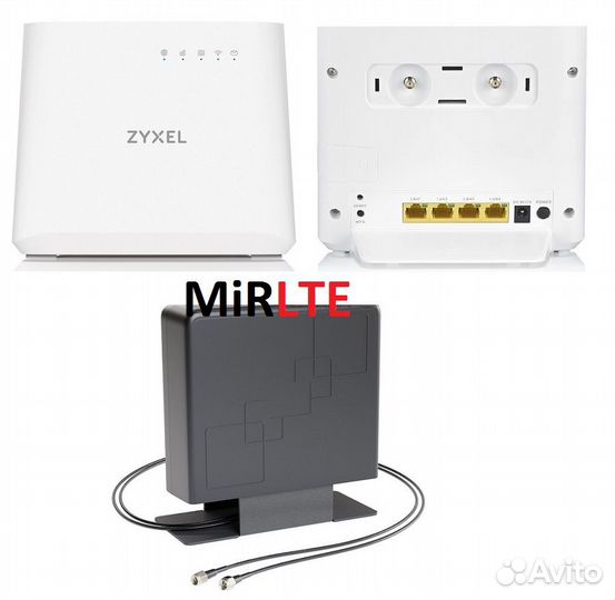 Роутер zyxel LTE3202-M430 с настольной MiMo