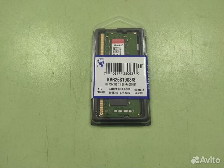 Оперативная память DDR4 sodimm 8Gb PC4-2666