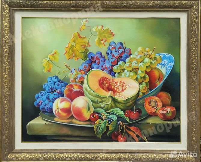 Картина маслом Натюрморт с тыквой 50х40