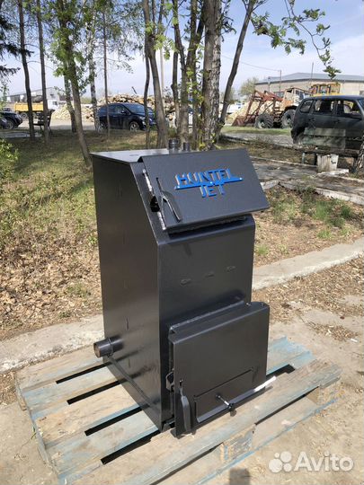 Твердотопливный котёл с увеличенной топкой