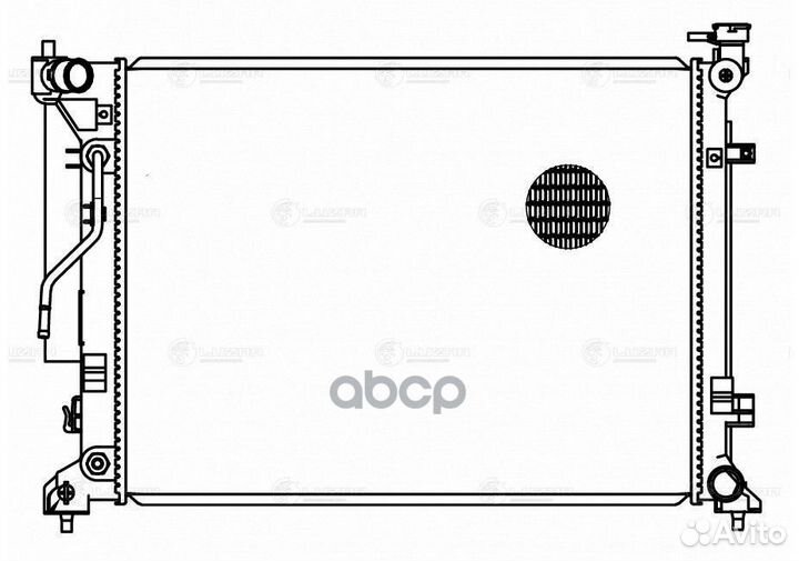 Радиатор KIA optima AT 15- LRc 08120 luzar