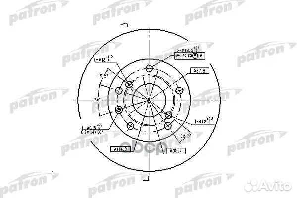 Диск тормозной передн daewoo: leganza 97- 5 бо