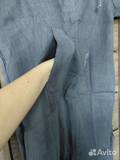 Платье летнее хлопок, лен. 52-56