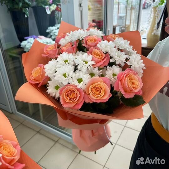 Букет с розами 60 см