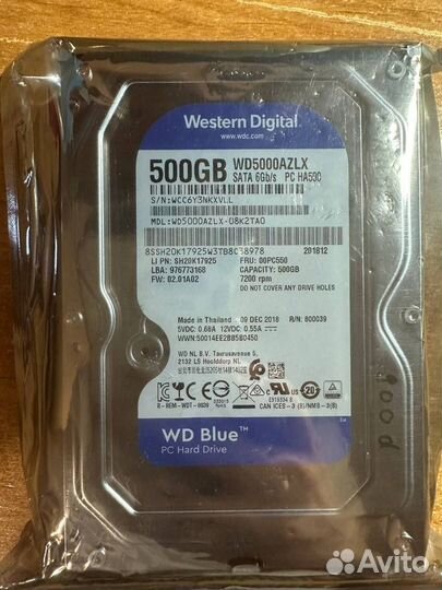 Жесткий диск wd blue 500 gb