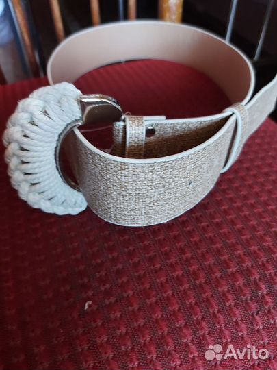 Ремень женский кожаный широкий