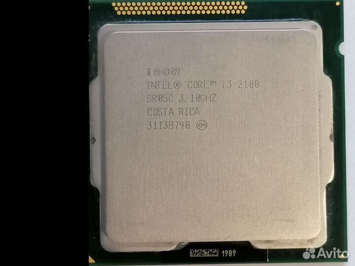 Intel core i3 2100 4 потока 1155 сокет