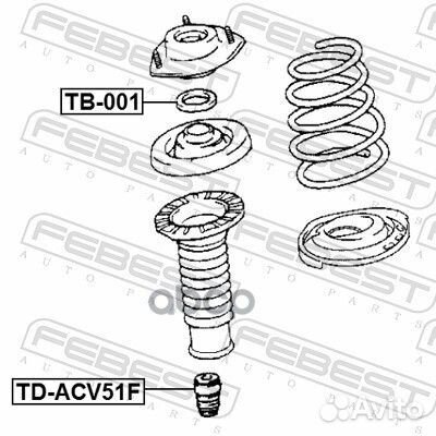 Подшипник опоры амортизатора TB001 Febest