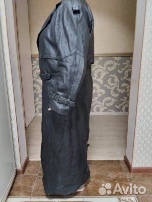Плащ кожаный мужской