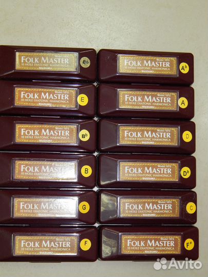 Губная гармошка diatonic suzuki folkmaster 1072