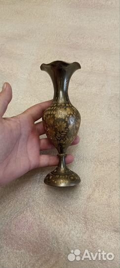 Ваза Индия латунь винтаж