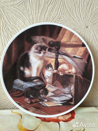 Настенная тарелка котята. Ческая Республика
