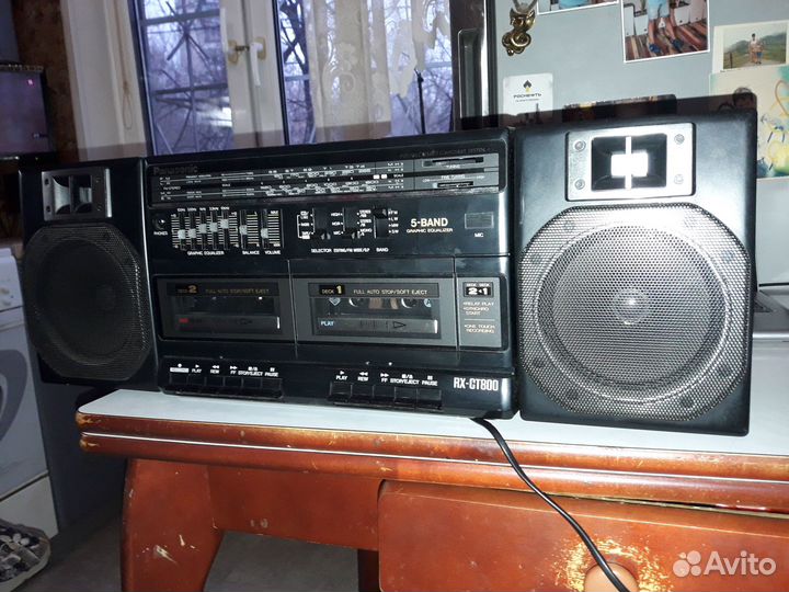 Двухкассетный магнитофон радио Panasonic RX-CT80