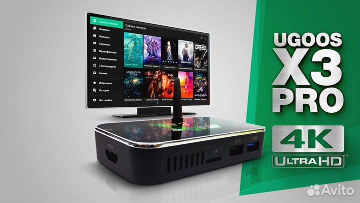 Смарт тв приставка ugoos X3 PRO