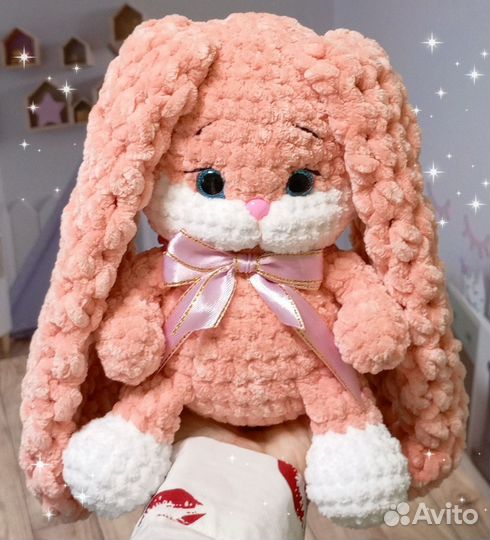 Вязаная Зайка Лялечка Заяц игрушки ручная работа