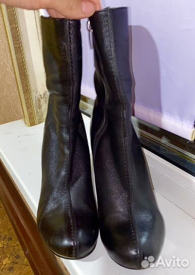 Ботильоны осенние сапоги, натуральная кожа
