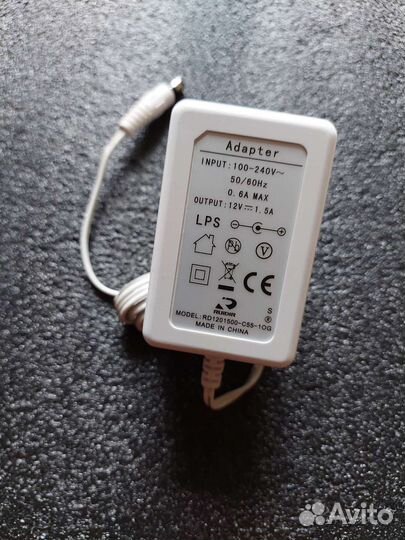 Блок питания 12 вольт, 1,5 А