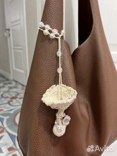 Обвес на сумку вязаный