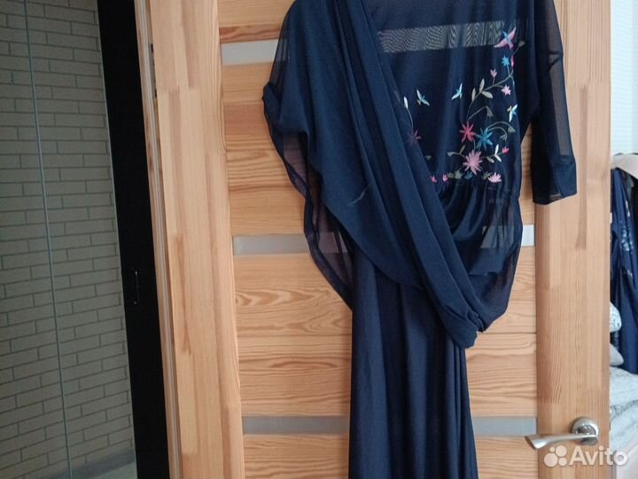 Двухслойное платье. Красивое, лёгкое, длинное