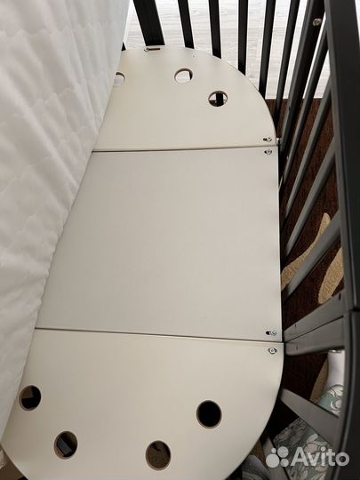 Детская кроватка трансформер круглая