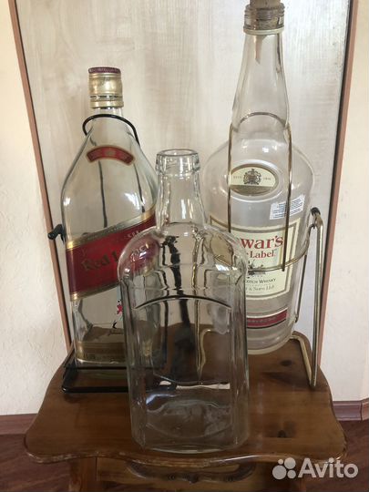Бутыли стеклянные