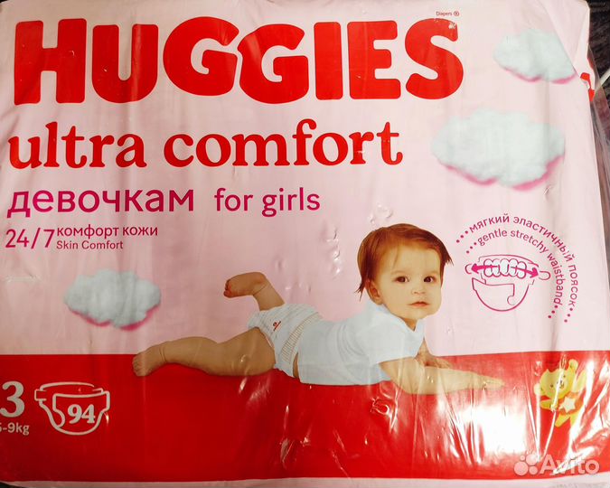 Подгузники Huggies Ultra Comfort 3 M