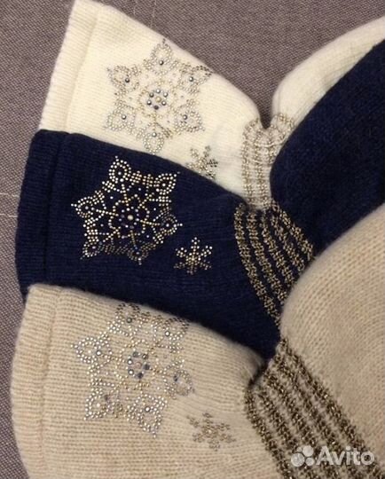 Шлем шапка с натуральным помпоном