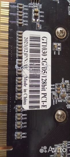 Видеокарта gt 1030 2gb gddr5 128бит покупал 2021