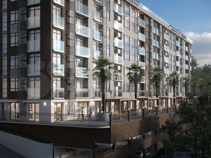 Своб. планировка, 45,2 м², 2/7 эт.