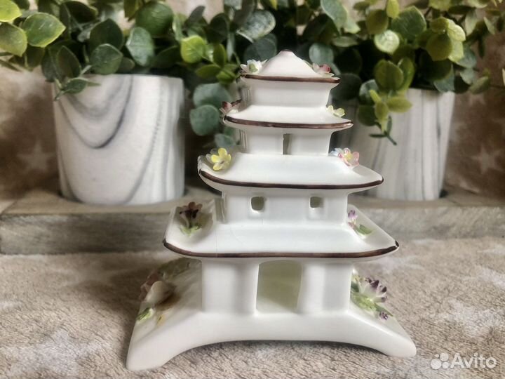 Coalport Пагода фарфор винтаж ручная работа