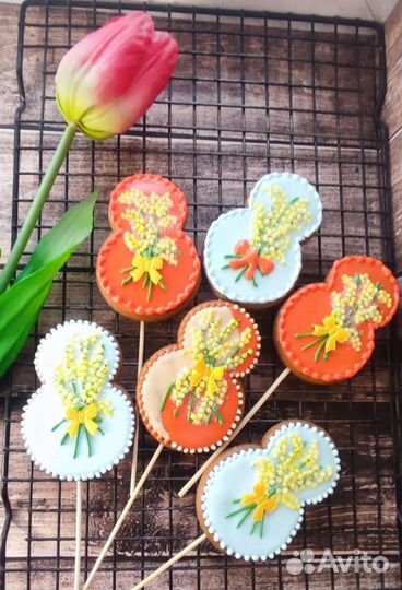 Имбирные пряники на 8 марта