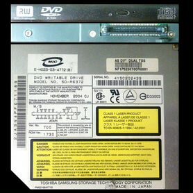 Привод ноутбука DVD-RW Toshiba Samsung IDE atapi
