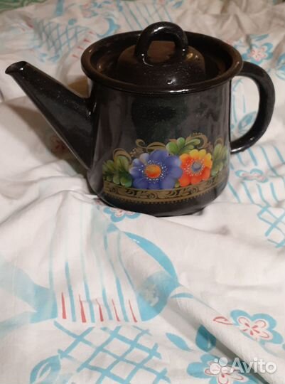 Чайник заварочный, металлический, эмаль