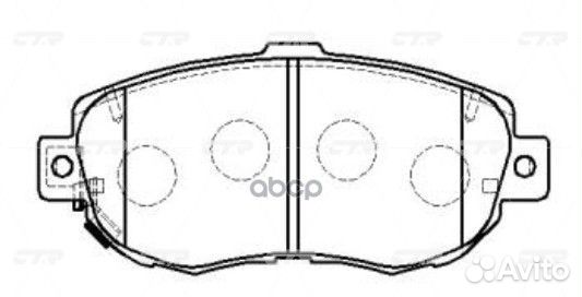 CKT-25 Колодки тормозные дисковые перед G
